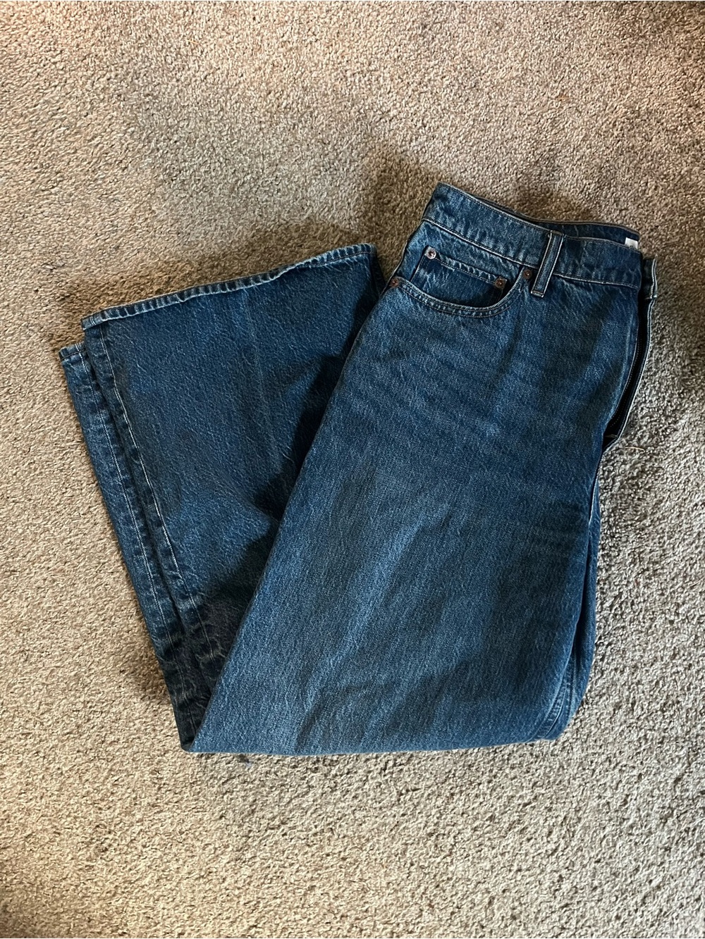 abercrombie wide leg jeans sz 31 short